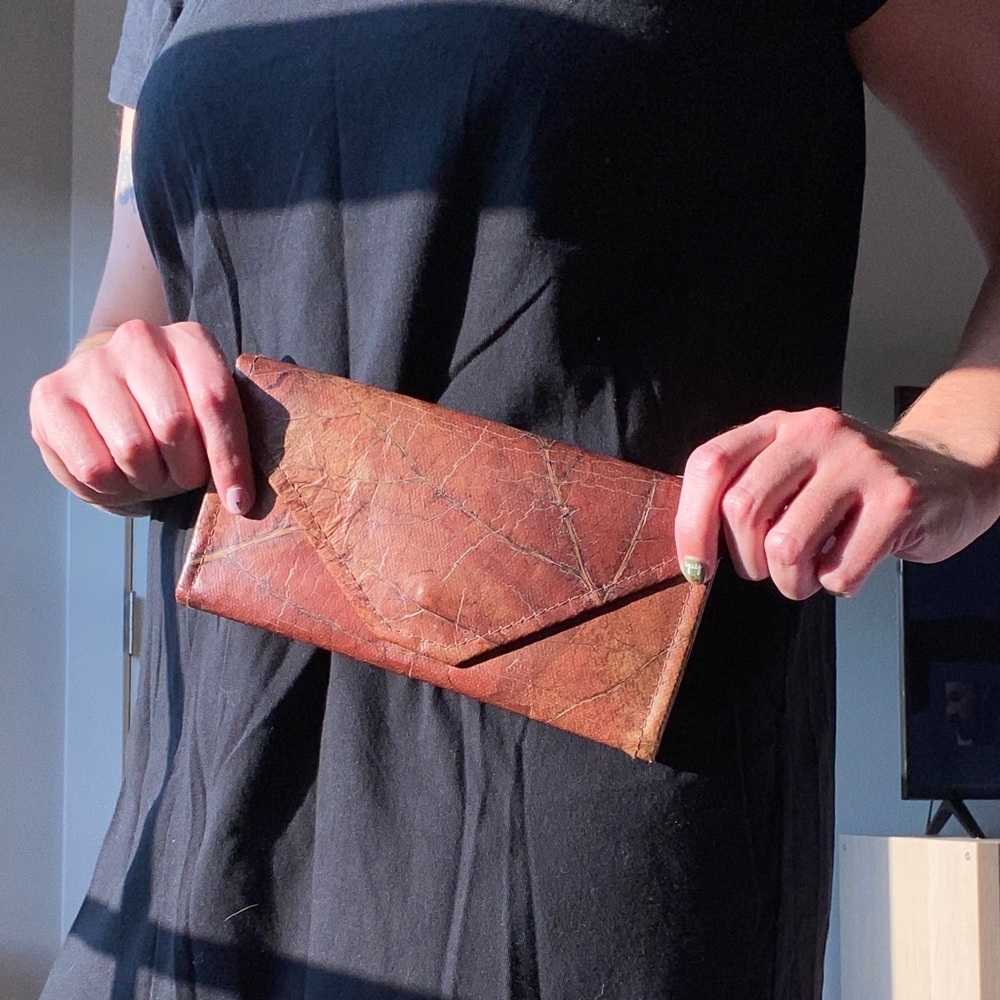 Vegan Leaf Leather Wallet